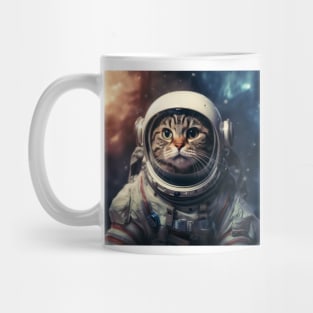 Astronaut Cat in Space - American Shorthair Mug